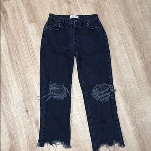 We the free Distressed Black Women Jeans